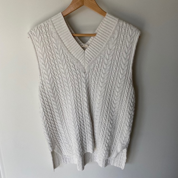 RE/USED Cable Knit Sweater Vest | M - Picture 1 of 5